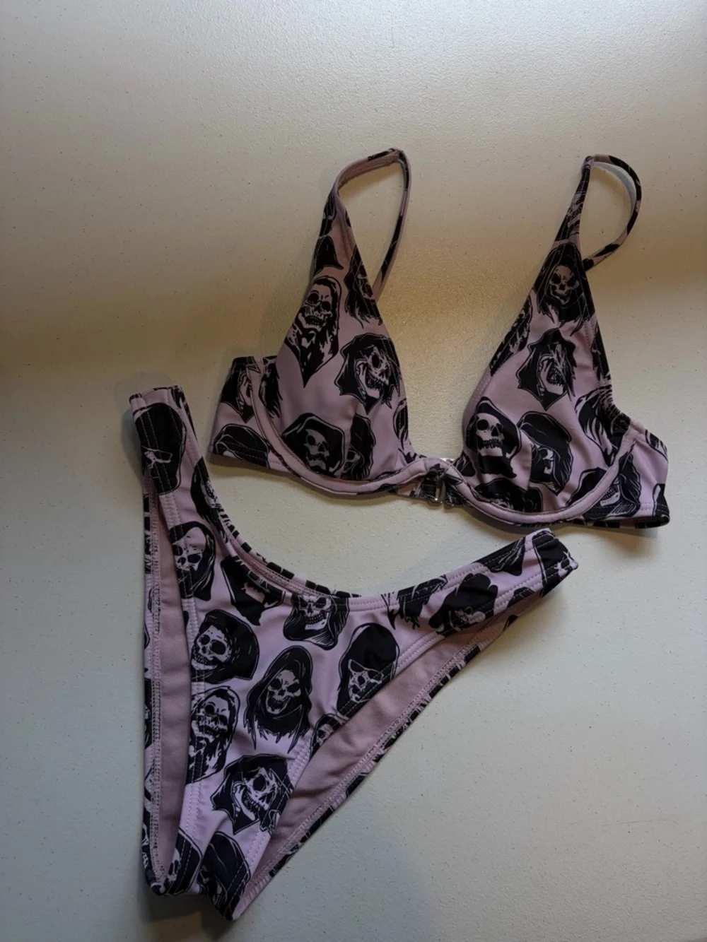 Broken Promises Reaper Guide Purple High Leg Bikini Purple Swimsuit Swim Small - Picture 3 of 8